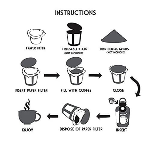 Pro Mael 360 Count Disposable K Cup Filters, Coffee Filter Paper for Keurig Brewers Single Serve 1.0 and 2.0, Use with Reusable K Cup Pods (White) 9