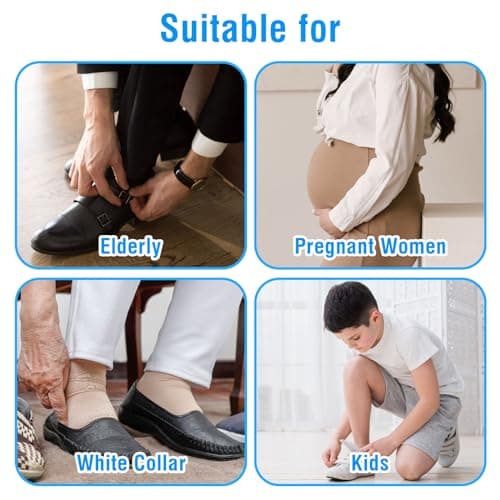 Ouligay 6Pcs Small Travel Shoe for Kids Horn Mini Portable Plastic Shoehorn 15cm 5.8 Inch Short Shoe Spoon 7