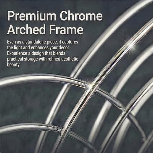 LEVIMETREE Napkin Holder for Table – Silver Iron Upright Napkin Dispenser for Paper Napkins, Napkin Dispenser for Kitchen Dining, Cocktail Picnic Bar Modern Kitchen and Dining Decor, Servilletero 8