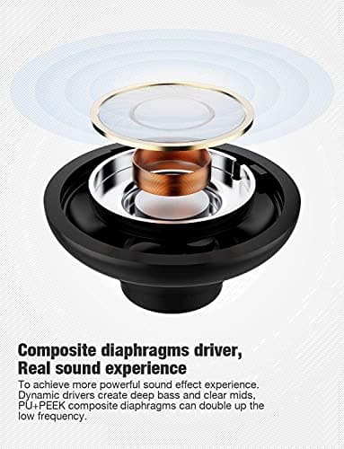 Otium Bluetooth Earbuds Wireless Headphones Bluetooth Headphones, Sports Earbuds, IPX7 Waterproof Stereo Earphones for Gym Running 15 Hours Playtime Sound Isolation Headsets,Black 3