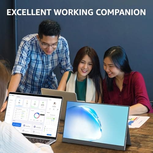 cocopar Portable Monitor 15.6 Inch 1080P FHD 60Hz 85% sRGB Travel Monitor with Speaker HDMI USB-C Second Screen for Laptop MacBook Surface PC Xbox PS4/5, VESA Mountable, with Cover Stand 7