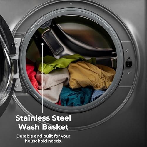 Kenmore 4.5 cu. ft. Front Load Washer with Stain Removing Steam Treatment - Reduce Laundry Time with Accela Wash - LED - ENERGY STAR Certified - Metallic Silver 5