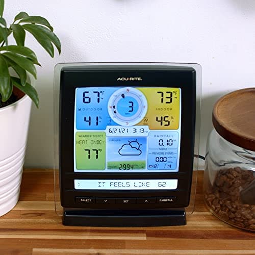 AcuRite Iris (5-in-1) Indoor/Outdoor Wireless Weather Station for Indoor and Outdoor Temperature and Humidity, Wind Speed and Direction, and Rainfall with Digital Display (01512M) 6