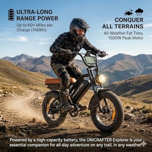 Leeyalan Electric Bicycle for Adults 750W Motor 21MPH 50 Miles Removable 48V Battery, 20/16"x4.0"Fat Tire Dual Disc Brakes, ebike Suitable for City Commuting 8