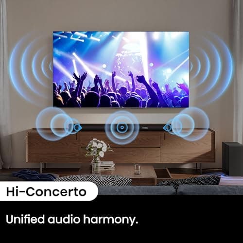 Hisense AX3100Q 3.1Ch Sound Bar with Wireless Subwoofer, Dolby Atmos, DTS:X, Bluetooth 5.3, Roku TV Ready, HDMI/AUX/ARC/Optical/USB, EzPlay, 7 EQ Modes 10