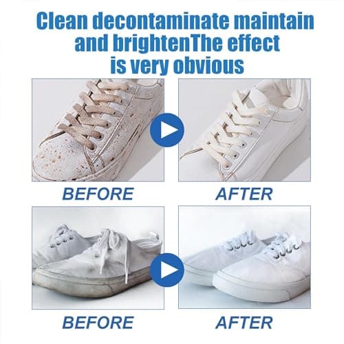 cinwauvo Multi-Functional Cleaning Cream with Sponge, White, Plastic Handle, Soft, 1 Count, 1x0.5x1 inches, For Shoes, Furniture, Car Interiors, Floor Tiles, Leather Bags, Plastic or Rubber Toys 7