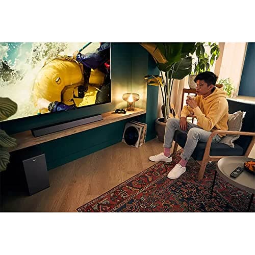 Philips B7305 2.1 Channel 300 Watts Dolby Audio Performance Soundbar Speaker with Wireless Subwoofer, HDMI ARC (TAB7305) 8