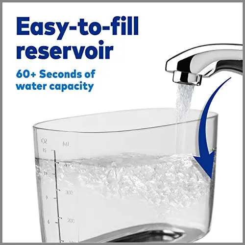 Waterpik Nano Plus Water Flosser For Teeth, Portable Electric Power, Compact For Travel and Home, 4 Flossing Tips, ADA Accepted, White WP-320 8