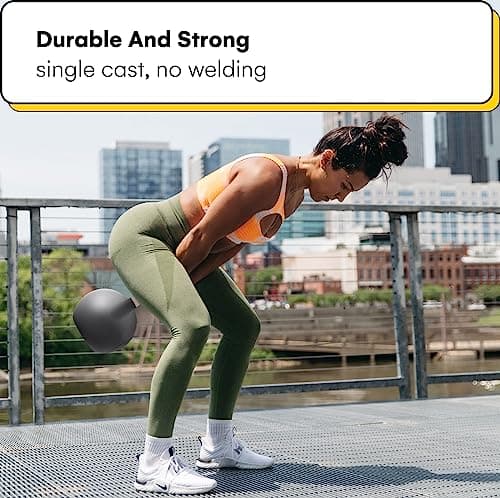 Kettlebell Kings Competition Kettlebells Weight (Fitness Edition) 20LB | Hand weights Workout Gym Equipment & Strength training sets for Women & Men | Weights set for Home Gym (20-75LB) 6