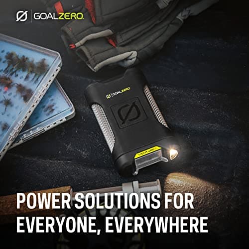 Goal Zero Venture 35 Portable Charger Power Bank 9600mAH 18W USB-C Power Delivery Port 2 USB Outputs IP67 Rating 50 Lumens Flashlight 5