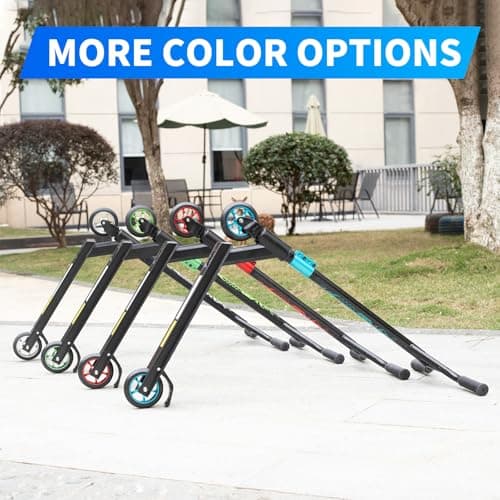 MEE GOO Pro Freestyle Stunt Scooter Trick Scooter Lightweight Alloy Deck with Aluminum Alloy Wheel Frame Bearing Up to 220 LB for Intermediate and Beginner Skate Park ABEC-10 Bearings (Blue) 7
