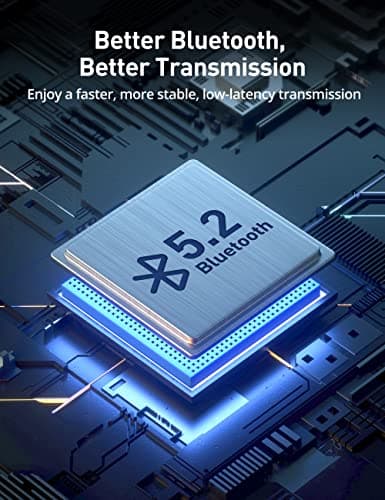 Gsoemon Bluetooth Headphones, Bluetooth 5.2 Stereo aptX Wireless Earbuds Bass Magnetic Neckband IPX7 Waterproof Open Earbuds Bulit-in Mic with 24H Playtime, Lightweight Earphones for Sport, Gym, Blue 7