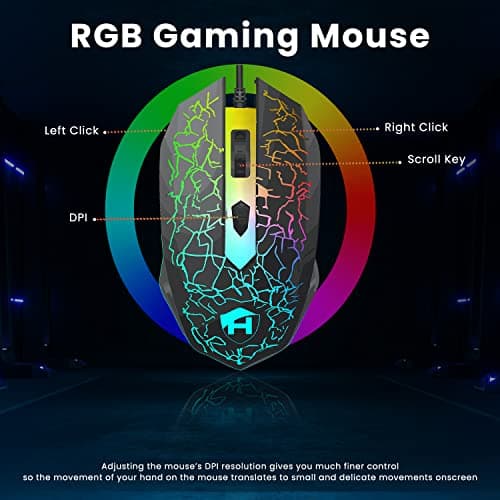 Dell OptiPlex Desktop RGB Computer PC, Intel Core i7 Processor, 16GB RAM, 512GB SSD, 24 Inch HDMI Monitor, RGB Keyboard Mouse and Headset, WiFi, Windows 11 Pro (Renewed) 7