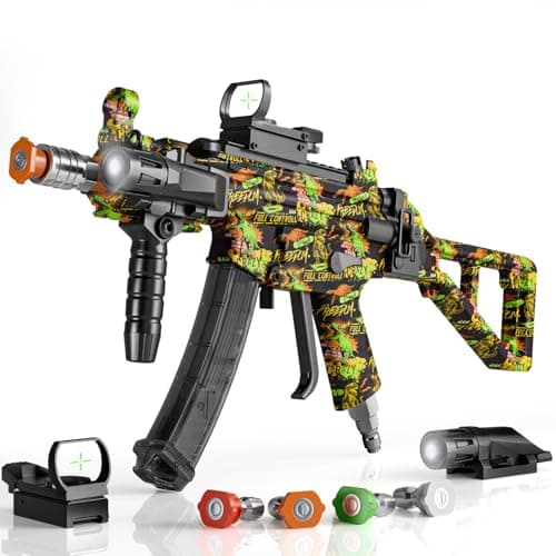 MP5 Model Pressure Washer Gun with Swivel & 4 Nozzles, 3600 PSI High Pressure Spray Gun with 3/8" Quick Connect Plug, Swivel Gun Compatible with Foam Cannon, Power Washer Accessories (Green)