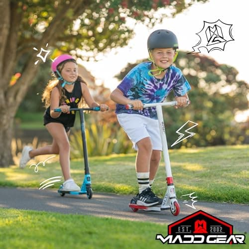 Madd Gear Carve Elite Complete Trick - Aircraft Grade Aluminum Stunt Scooter for Kids 8 Years and Up - Best Pro Scooter for Beginner/Intermediate Boys and Girls (Black) 8