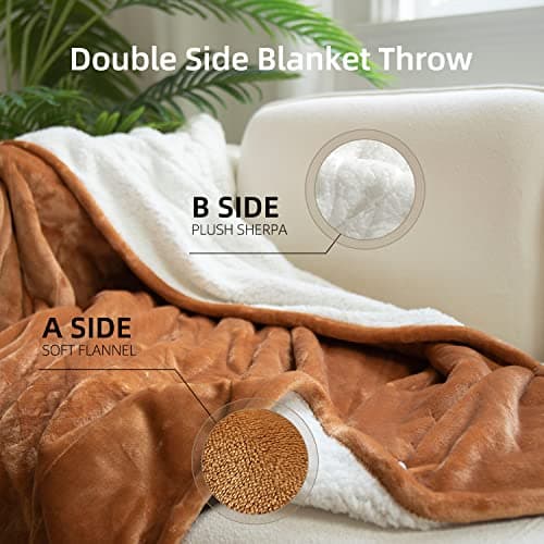 GOTCOZY Heated Blanket Electric Throw 50''X60''- Soft Silky Plush Electric Blanket with 4 Heating Level & 3 Hour Auto Off Heating Blanket, ETL Certified Machine Washable (Biscuit) 5