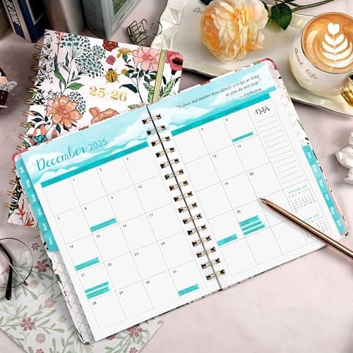 2025-2026 Academic Planner – Weekly ＆ Monthly Planner from Jul. 2025 – Jun. 2026, 6.4" x 8.5" with Tabs, Flexible Hardcover, Thick Paper, Strong Twin-Wire Binding, Back Pocket, Inspirational Quotes 8