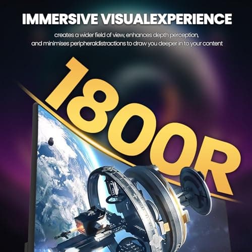 CRUA 27" Curved Gaming Monitor, 280Hz FHD (1920X1080P), 1800R VA Panel, 120% sRGB, Support AMD FreeSync, Low Blue Light, Ultra-Smooth Esports Display, HDMI 1.4 & DP 1.2, Wall Mountable Installs-Black 5