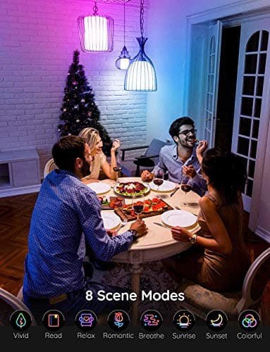 Govee LED Light Bulb Dimmable, Music Sync Color Changing, A19 7W 60W Equivalent, No Hub Required Multicolor Bluetooth Light Bulbs with App Control for Party Home (Don't Support WiFi/Alexa) 5