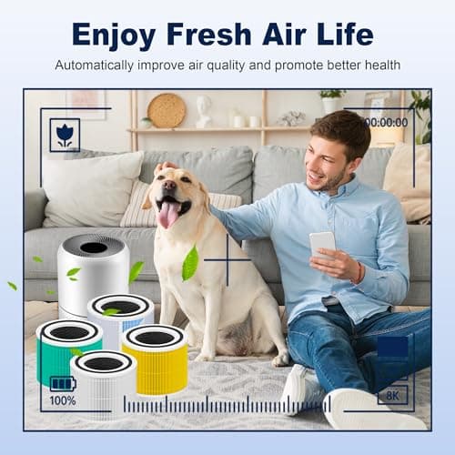 PETOX Core 300 Replacement Filter for LEVOIT Core 300 Core 300-P Core 300S Core 300S-P Vortex Air Air Purifier, 3-in-1 H13 Grade True High-Efficiency Activated Carbon, Core 300-RF, 2 Pack, White 12