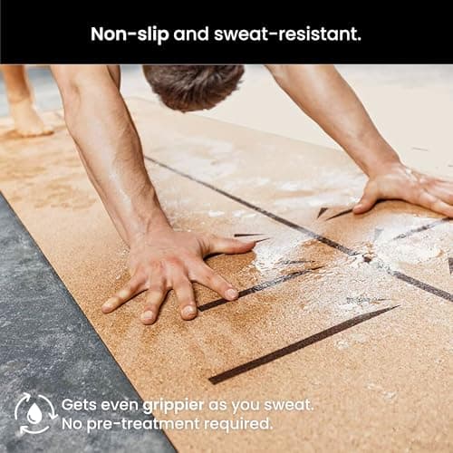 Performance Cork Yoga Mat For Men and Women - Non Slip, Extra Thick Grip. Thicker, Longer, and Wider for More Comfort and Support. Tough Enough For Hot Yoga. Natural, Non Toxic, and Eco Friendly. 3