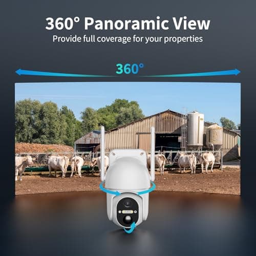 ELYSOO 4G LTE Cellular Security Cameras, 2 Pack Solar Powered No WiFi Security Camera Outdoor with 360° View, 2K Color Night Vision, Includes SIM Card(Support Verizon/AT&T/T-Mobile) - White 7