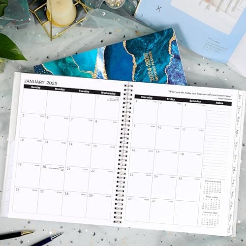 2024-2026 Monthly Planner/Calendar - Jul 2024 - Jun 2026, 2 YearPlanner 2024-2026, Monthly Tabs, Twin-Wire Binding, Holidays, Notes Pages 7