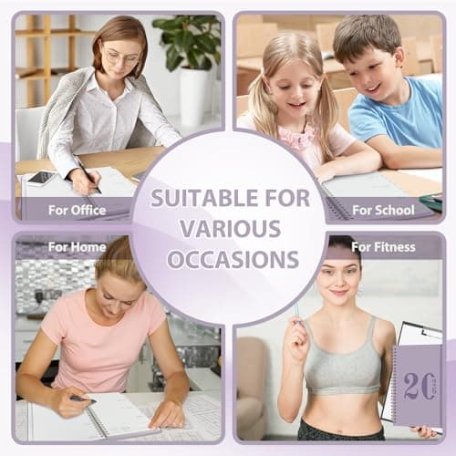 2026 Planner, Weekly and Monthly Calendar Agenda Book, Jan 2026 - Dec 2026, Hardcover Planning Academic Planner for Office School Supplies and Desk Accessories - A5 (6.3'' x 8.5'') 7