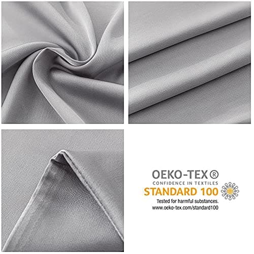 Sutuo Home Silk Pillowcase 2 Pack 100% Mulberry Silk Pillow Cases for Hair and Skin 6A Both Sides 19 Momme Natural Silk Pillow Cover Super Soft and Smooth Standard 20"x26" Light Grey 5