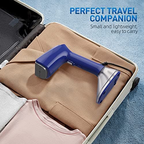 Steamer for Clothes - 1800W Powerful Steam, 2 Modes for Wet and Dry Ironing, 20-Second Fast Heat-up,Detachable Water Tank with Heat-Resistant Gloves -Removing Wrinkles.Only for 120V Countries.Blue 6