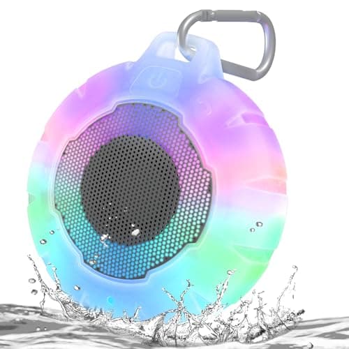 HEYSONG Waterproof Shower Bluetooth Speaker, Durable & Portable with Clear Sound, Ideal for Shower, Pool, Beach & Kayaking – Great Gift for All Ages