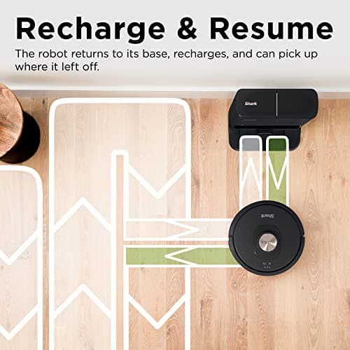 Shark AV2310AE Matrix Self-Emptying Robot Vacuum with No Spots Missed on Carpets and Hard Floors, Precision Home Mapping, Perfect for Pet Hair, Bagless, 45-Day Capacity Base, Wi-Fi Black/Brass 8