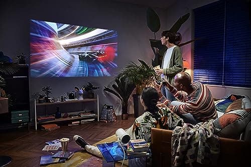 SAMSUNG 30" - 100" The Freestyle FHD HDR Smart Portable Projector for Indoor and Outdoor Home Theater, Big Screen Experience with Premium 360 Sound w/ Alexa Built-In (SP-LSP3BLAXZA) 8