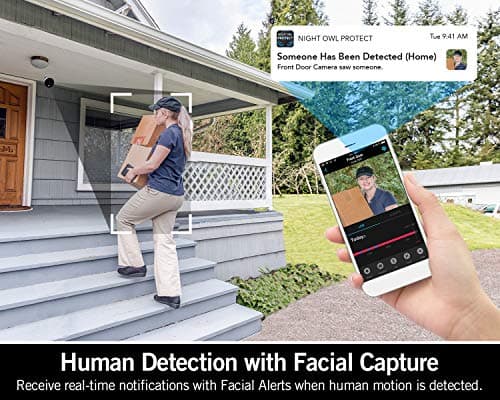 Night Owl AC Powered 1080p HD Wi-Fi IP Indoor/Outdoor Camera with 100 ft. of Night Vision, 2-Way Audio, Built-in Spotlight, Wide Viewing Angle and Free Remote Viewing App, 2-Pack 3