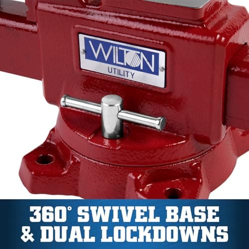Wilton Utility Bench Vise, 5-1/2" Jaw Width, 5" Jaw Opening, 3-1/4" Throat (Model 675U) 5