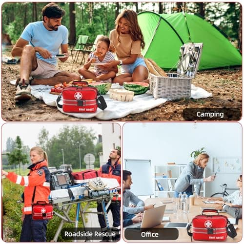 Comprehensive Premium 430 Piece Emergency First Aid Kit, Large Medical Kits for Home, Car, Camping, Travel, Hiking, Truck, Sports & Outdoor Emergencies, Businesses & Home Medical Supplies (Large) 7