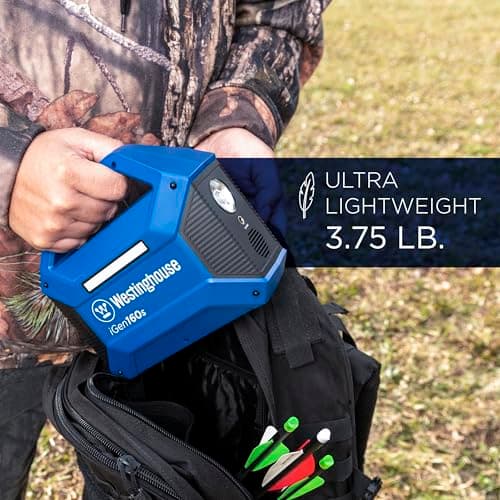 Westinghouse 155Wh 150 Peak Watt Portable Power Station & Solar Generator, Modified Sine Wave AC Outlet, Backup Lithium Battery for Camping, Home, Travel, Indoor/Outdoor Use (Solar Panel Not Included) 8