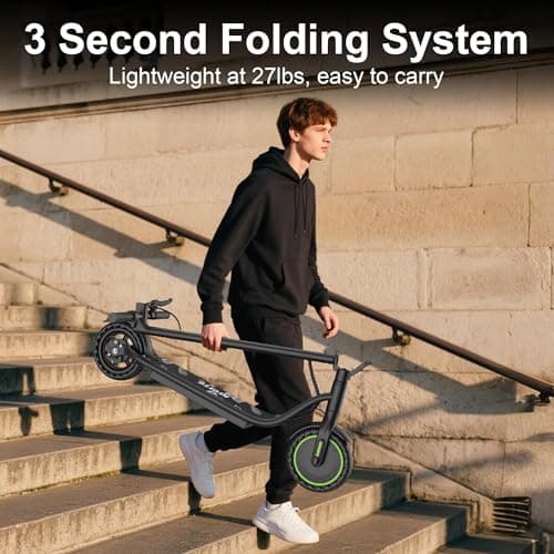 Electric Scooter for Adults, Teens & Big Kids, 350W Motor, 19Mph Top Speed, 15Miles Max Range, 8.5" Solid Tires, Portable Lightweight E-Scooter 9