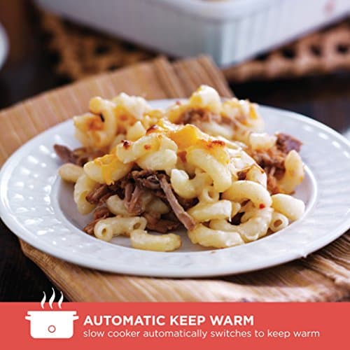 BLACK+DECKER 7-Quart Slow Cooker, SCD4007, Chalkboard Exterior, Locking Lid, 3 Heat Settings, Removable Stoneware Crock 5