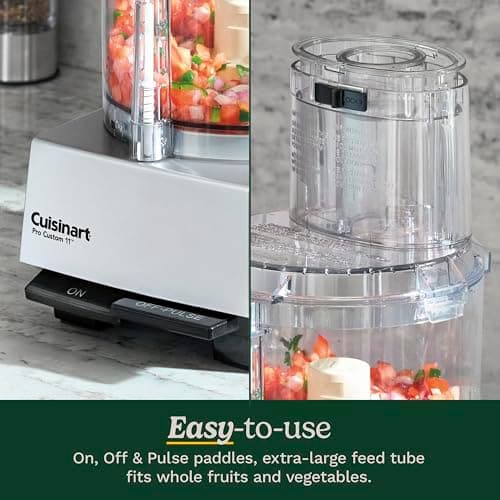Cuisinart Food Processor, Pro Custom 11 Cup, Brushed Chrome, DLC-8SBCYP1 6