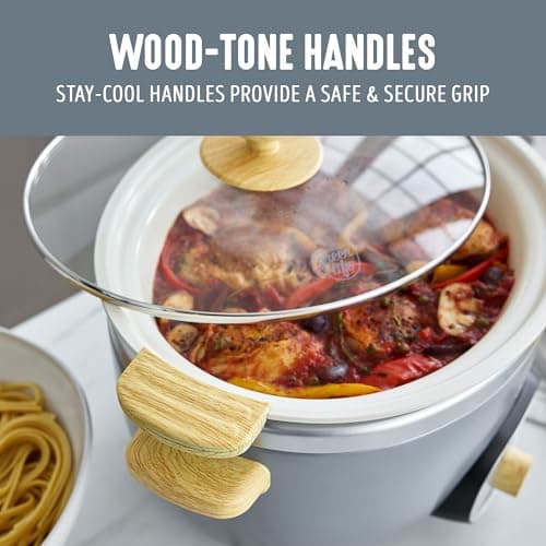 GreenLife 6QT Slow Cooker, Non-Toxic PFAS-Free Ceramic Nonstick Removable Interior Bowl, Programmable, Family Friendly, Keep Warm, Stovetop & Oven Safe, Dishwasher Safe Crock, Timer, Glass Lid, Gray 9