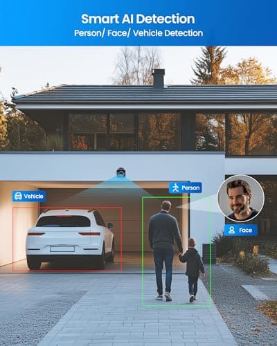 ZOSI 4K 8CH PoE Security Camera System (16CH Expandable), H.265+ 8CH NVR with 2TB HDD for 24/7 Record, 4 x 8MP PoE IP Cameras Outdoor Indoor, Human Detection, One-Way Audio, 100ft IR Night Vision 6