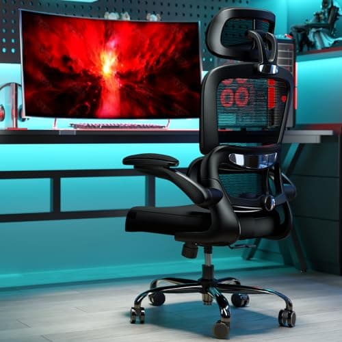TRALT Office Chair Ergonomic Desk Chair, 330 LBS Home Mesh Office Desk Chairs with Wheels, Comfortable Gaming Chair, High Back Office Chair for Long Hours (Black) 9
