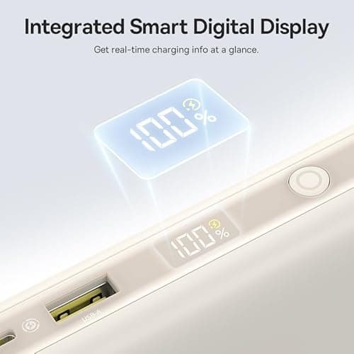 Baseus Portable Charger with Built in Cable, 100W Laptop Power Bank 20000mAh, Travel Essential Fast Charging USB C Battery Pack for MacBook, iPhone 17/16 Series, Samsung Galaxy S25/24, TSA-Approved 6