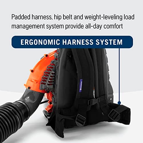 Husqvarna 350BT Gas Leaf Blower, 50.2-cc 2.1-HP 2-Cycle Backpack Leaf Blower with 692-CFM, 180-MPH, 21-N Powerful Clearing Performance and Ergonomic Harness System, Gifts for dad 6