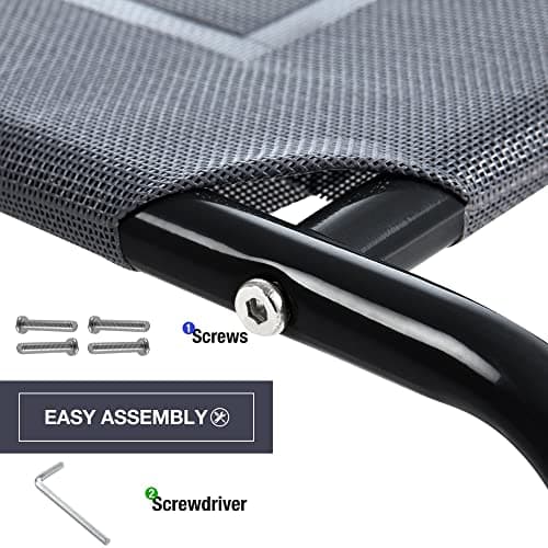 Love's Cabin 49in Outdoor Elevated Dog Bed - Pet Hammock for Extra Large, Medium, Small Dogs - Portable Cot for Camping or Beach, Durable Fall Frame With Breathable Mesh 7