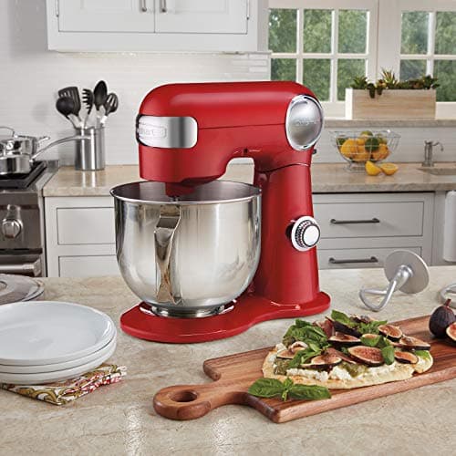 CUISINART SM-50R Precision Master 5.5 Qt (5.2L) Stand Mixer, Red 5