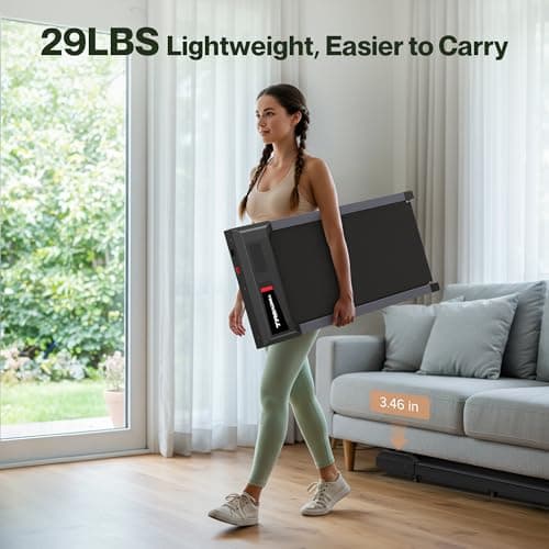 COZYINN 10% Incline Waking Pad - 2.5 HP 1-4MPH Under Desk Treadmills for Home, 3 in 1 Portable Walking Jogging Running Machine 29lbs Lightweight for Easy Move, Work with Kinomap Wellfit APP 9
