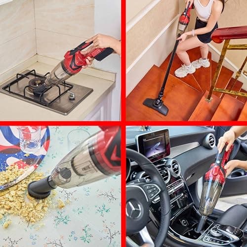 PMLYQ Cordless Vacuum Cleaner for Milwaukee M18 Battery,Wireless Handheld Power Vacuum Cleaner for Home, Boat, Workshop, Car, Pet Hair, Furniture(Tool Only No Battery) 5