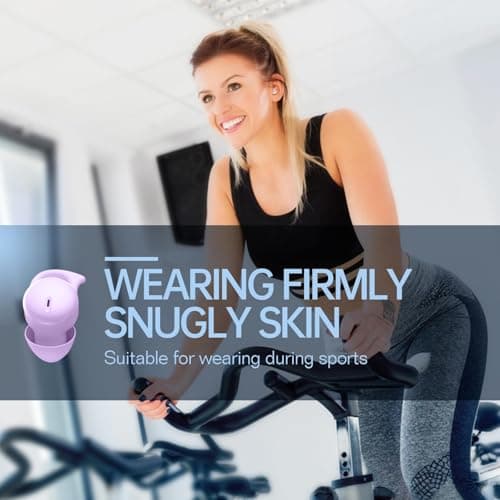 Hulaed Invisible Sleep Headphones,Sleep Earbuds for Side Sleepers,Sleep Earphones Comfortable Noise Blocking, Bluetooth 5.3 Wireless Headphones for Sleeping,Running,Driving,Hiking - Purple 5